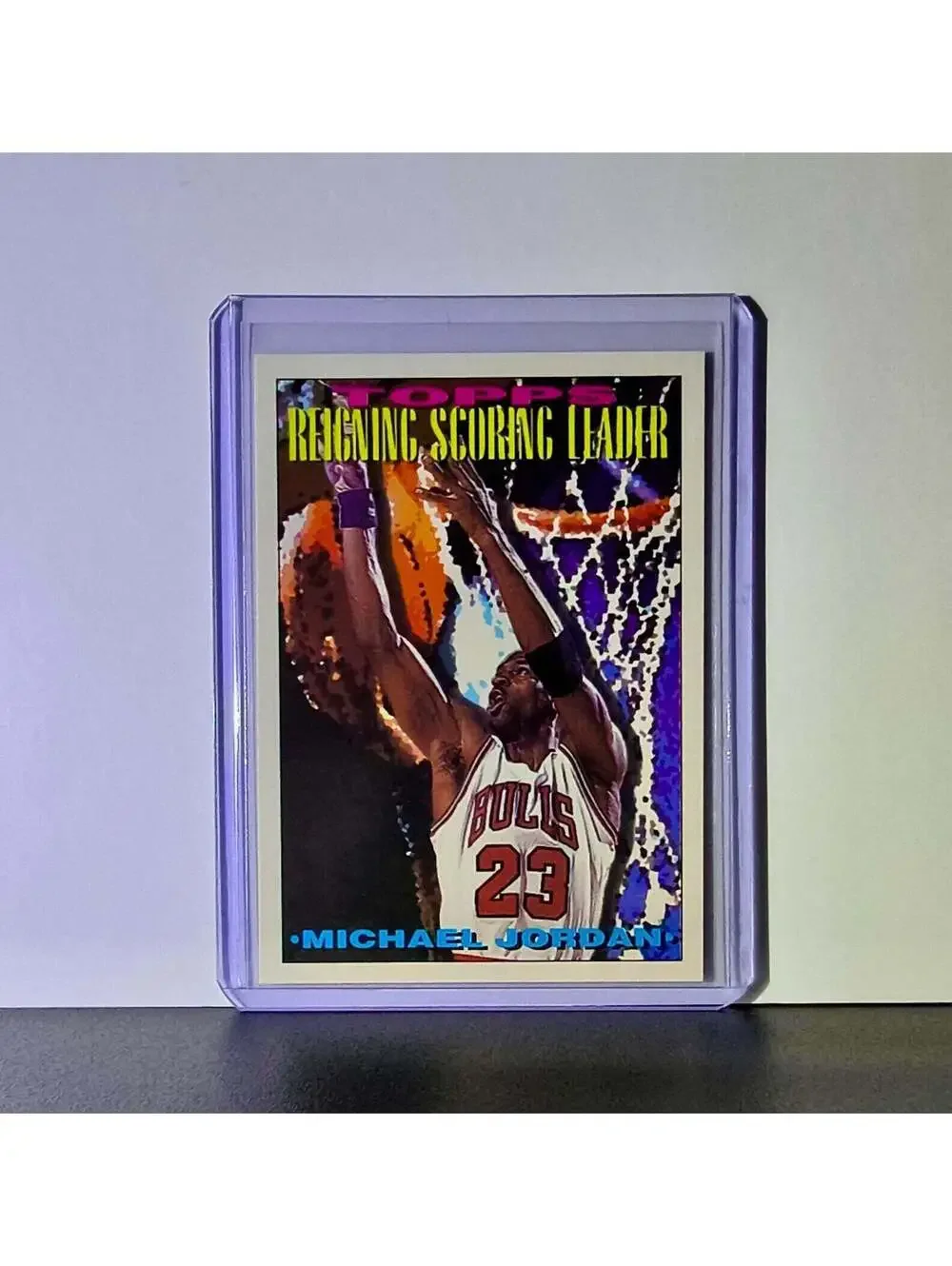 Michael Jordan 1993-94 Topps Reigning Scoring Leader #384 Card Chicago Bulls